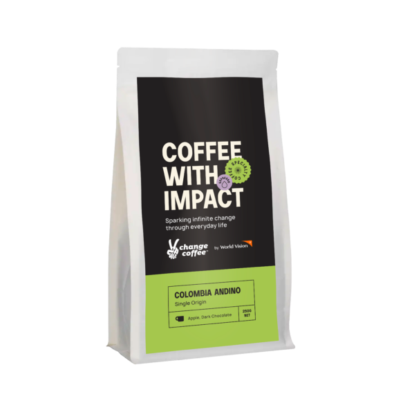 Change Coffee, Colombia Andino, Espresso Roast, 250g