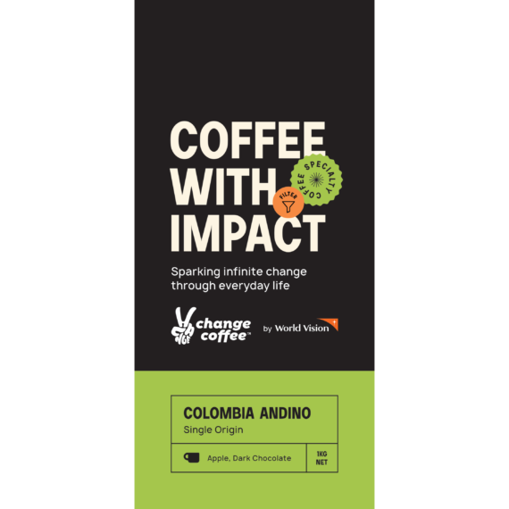 Change Coffee, Colombia Andino, Filter Roast, 1kg