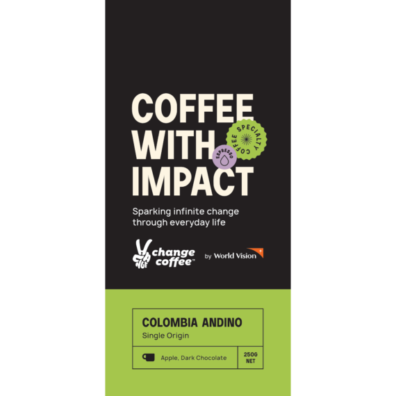 Change Coffee, Colombia Andino, Espresso Roast, 250g