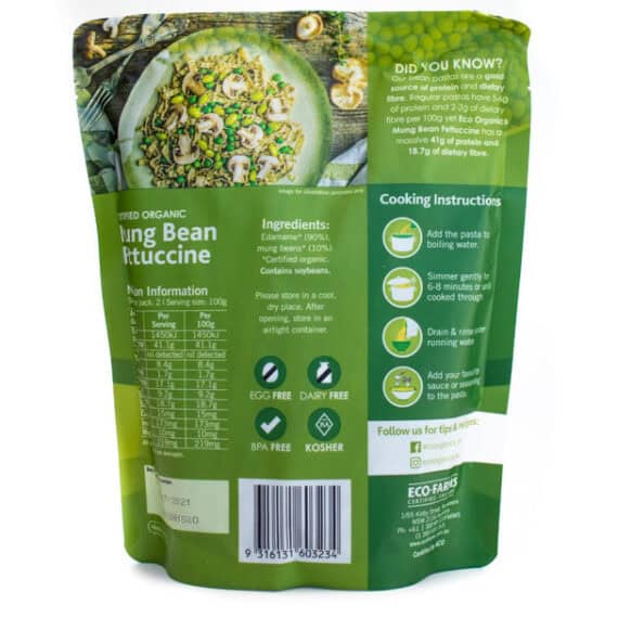 Organic Mung Bean Fettucine 200g